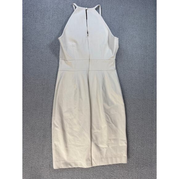 Banana Republic Dress Sleeveless Jumper Knee Length Career Classic Beige Size 6 - Picture 2 of 9